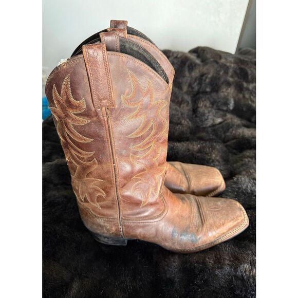 Brown Laredo mens cowboy boots 9.5 D leather cowboy boots main image 4